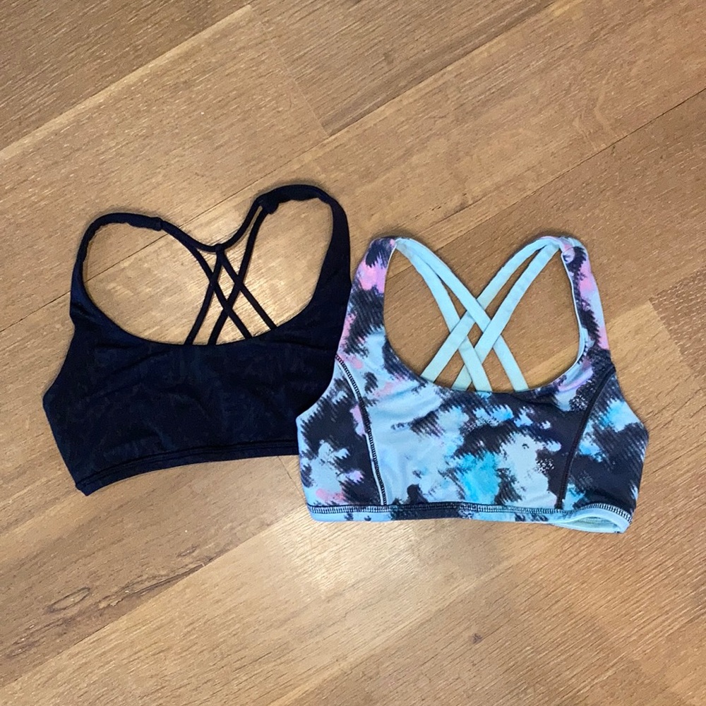 Ivivva Girls’ Sports Bra Set - Black & Reversible